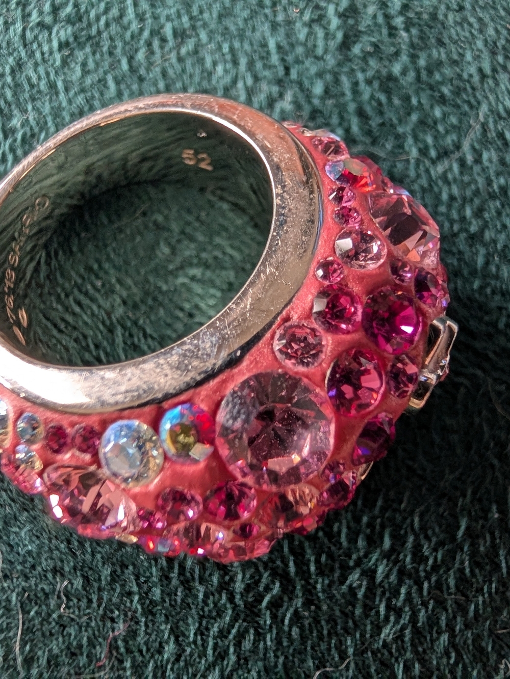 Hello Kitty Pink Crystal Statement Ring - Women Jewelry - Picture 2 of 10